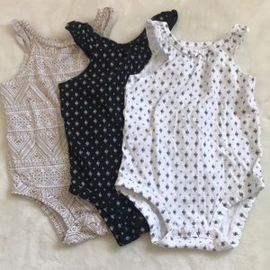 Ruffle tank Onesie 3 piece bundle